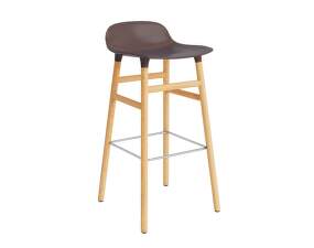 Barová židle Form 75 cm, brown/oak