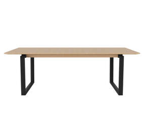 Jídelní stůl Nord 220 cm, black oak/white pigmented oiled oak