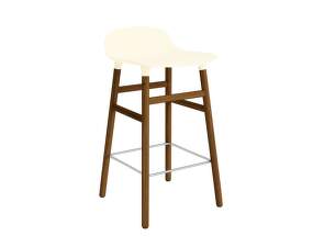 Barová židle Form 65 cm, cream/walnut
