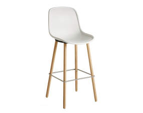 Barová židle Neu 12 High, solid oak/cream white