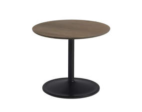 Odkládací stolek Soft Side Table Ø48 x 40 cm, solid smoked oak / black