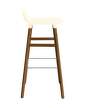 stolicka-Form Bar Chair 75 cm Walnut, cream