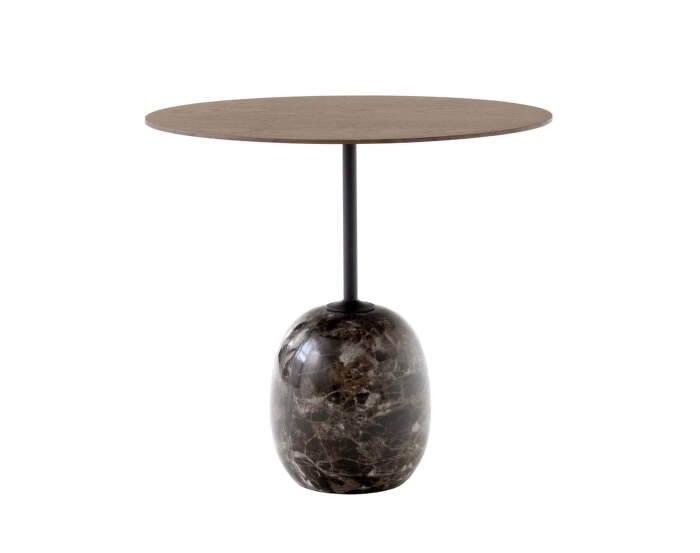 Konferenční stolek Lato LN9, walnut/emparador marble