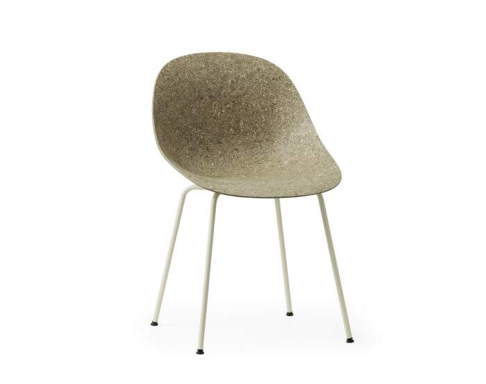 zidle-Mat Chair Steel, seaweed/cream