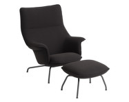 Křeslo Doze Lounge Chair & Ottoman, ocean 3 / anthracite black
