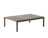 Konferenční stolek Couple 3 Tiles Plain/Wavy, taupe / dark oiled oak