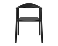 Jídelní židle Swing, black lacquered oak