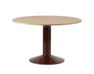 Stůl Midst Ø120, oak/dark red