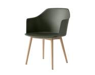 Židle Rely HW76 s područkami, oak/bronze green