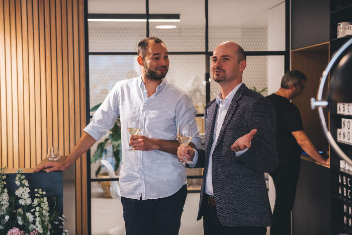 Mads Lauritsen (Normann Copenhagen) & Michal Horák (DesignVille) – Otevření showroomu DesignVille 2018