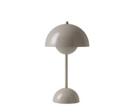 Přenosná stolní lampa Flowerpot VP9, grey beige