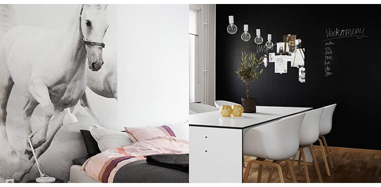 Ukázkový černobílý byt ve skandinávském stylu