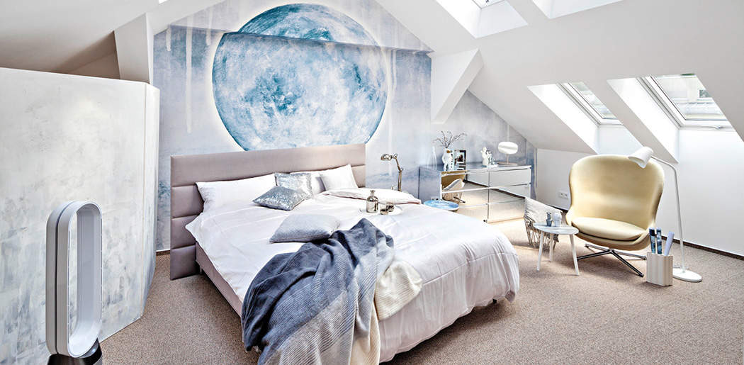 Designová inspirace: ložnice ve vesmírném stylu