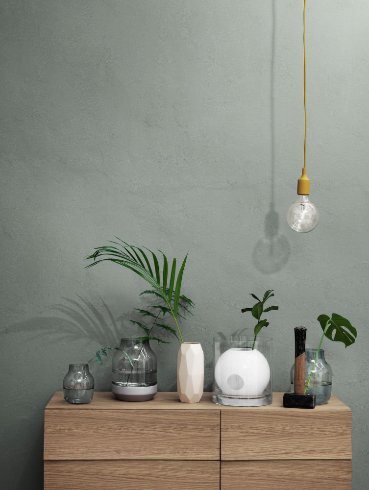 Lampa E27 od Muuto v barvě mustard