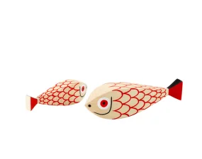 Dekorace Wooden Doll Mother Fish & Child
