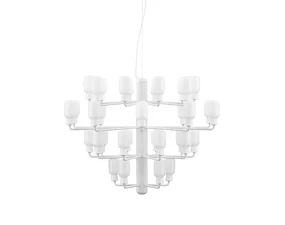 Lustr Amp Chandelier Large, white