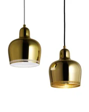 Závěsná lampa A330S „Golden Bell“, brass