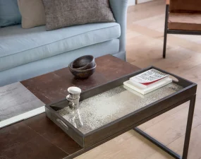 Tác Mirror Tray Rectangular M, Frost