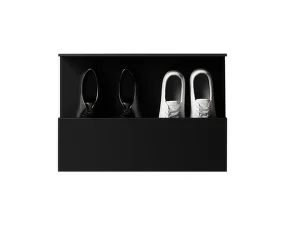 Nástěnný botník Shoe Box 50cm, black