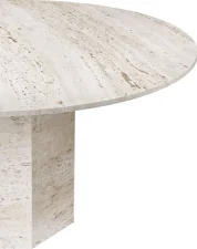 Stůl Epic Ø 130, white travertine