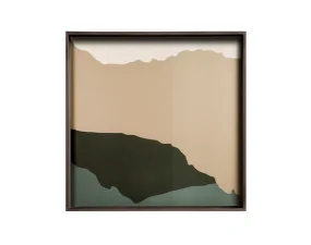 Tác Glass Tray Square L, Cream Wabi Sabi