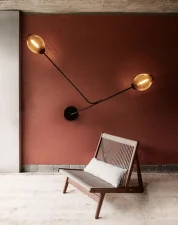 Nástěnná lampa Satellite, cream white