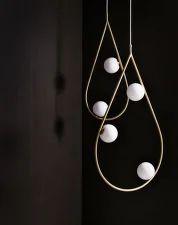 Lustr Pearls 65, brushed brass