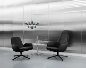 Křeslo Era Lounge high steel, Ultra Leather