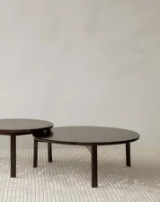 Konferenční stolek Passage Ø70, dark lacquered oak