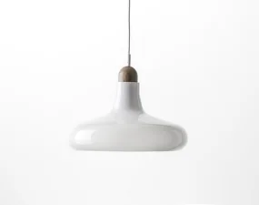 Závěsné svítidlo Shadows XL PC911, opaline / waxed oak
