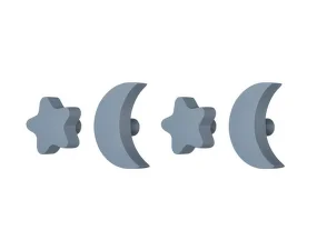 Dětské věšáky Stars & Moons, blue