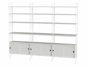 Policová sestava String Living Room S, white