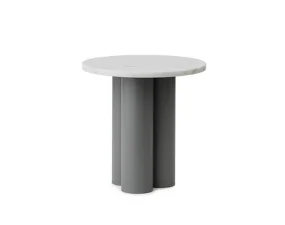 Stolek Dit, grey white carrara
