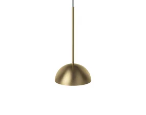 Závěsná lampa Aluna Ø27, matt brass