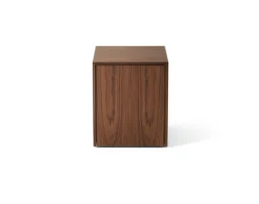 Odkládací stolek Mass Side Table w. Drawer, natural walnut