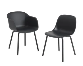 Zahradní židle Fiber Outdoor Side Chair, anthracite black