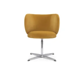 Jídelní židle Rico Swivel Rich Velvet, honey
