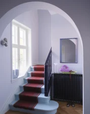 Zrcadlo Arced 80x55, light lilac