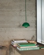 Závěsná lampa Flowerpot VP10, signal green