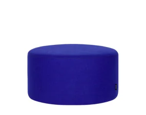 Pouf Folk Low, blueberry pie wool