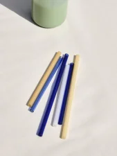 Skleněná brčka Sip Straight set 4ks