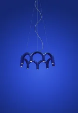Závěsné svítidlo Arch Circle 76, blue