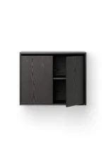 Závěsná skříňka Cabinet Tall w. Doors, black ash