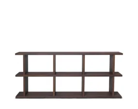 Knihovna Kona Bookcase 3x2, dark stained