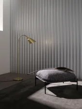 Stojací lampa Bellevue AJ7, black & brass