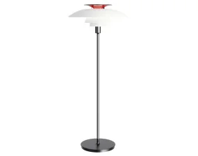 Stojací lampa PH 80, opal white/chrome plated