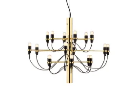 Lustr 2097/18 Frosted Bulbs, brass