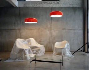 Závěsná lampa Smithfield S, red