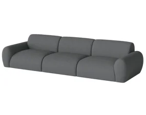 Třímístná pohovka Núvol, dark grey