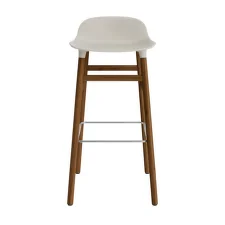 Barová židle Form 75 cm, light grey/walnut